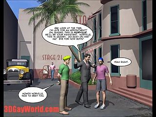 3 डी समलैंगिक दुनिया के सबसे बड़े समलैंगिक फिल्म स्टूडियो 3 डी कॉमिक्स चित्रों